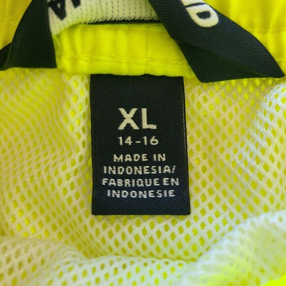 Land's End Swim Trunks Shorts Boys Neon Yellow Extra Large 14-16 - Picture 3 of 10